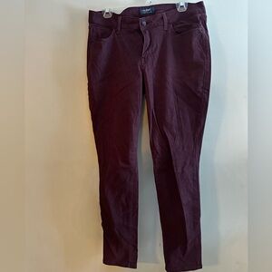 Burgundy rockstar pants size 12